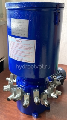 3DDRB-N10.5/30 - Станция смазки электрическая для многоточечных систем, рабочее давление до 315 бар, подача 10,5 мл/мин, мощность двигателя 0,18 кВт, объем бака 30 литров, число выходов: 3