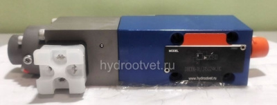 DBEE6-1X/200G24K31C - Пропорциональный предохранительный клапан Ду6 (расход до 15 л/мин), давление регулировки до 200 бар, встроенные усилитель = есть, монтаж - на плиту