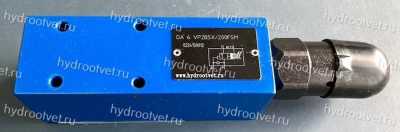 DA6VP2A5X/200FSM - Разгрузочный предохранительный клапан Ду6 с давлением настройки до 200 бар, подключение насоса в канал P